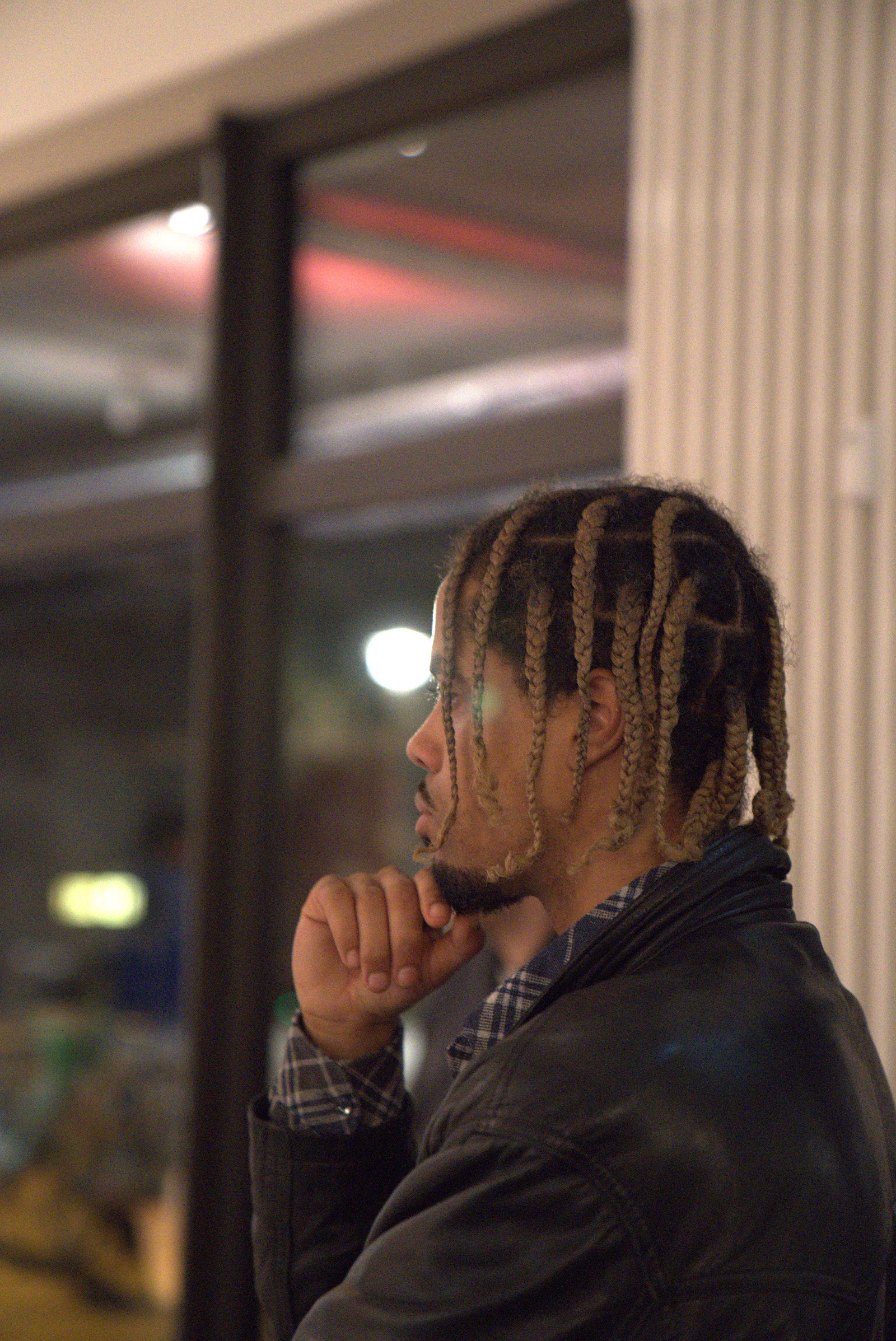 A face in the crowd at an Afro Heist night in Berlin